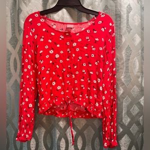 Rec floral blouse!!!!